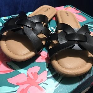 Black torrid slip-on sandals